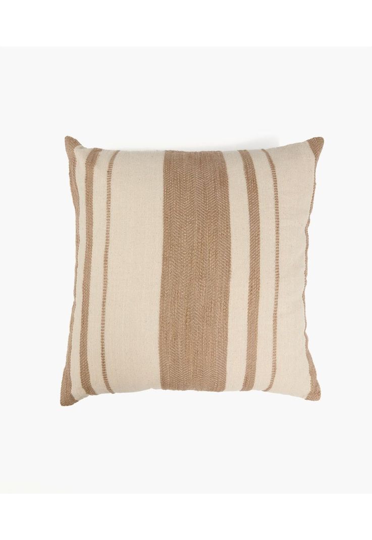 Cojín Algodón Textura Líneas 45 X 45 Cm Beige-0