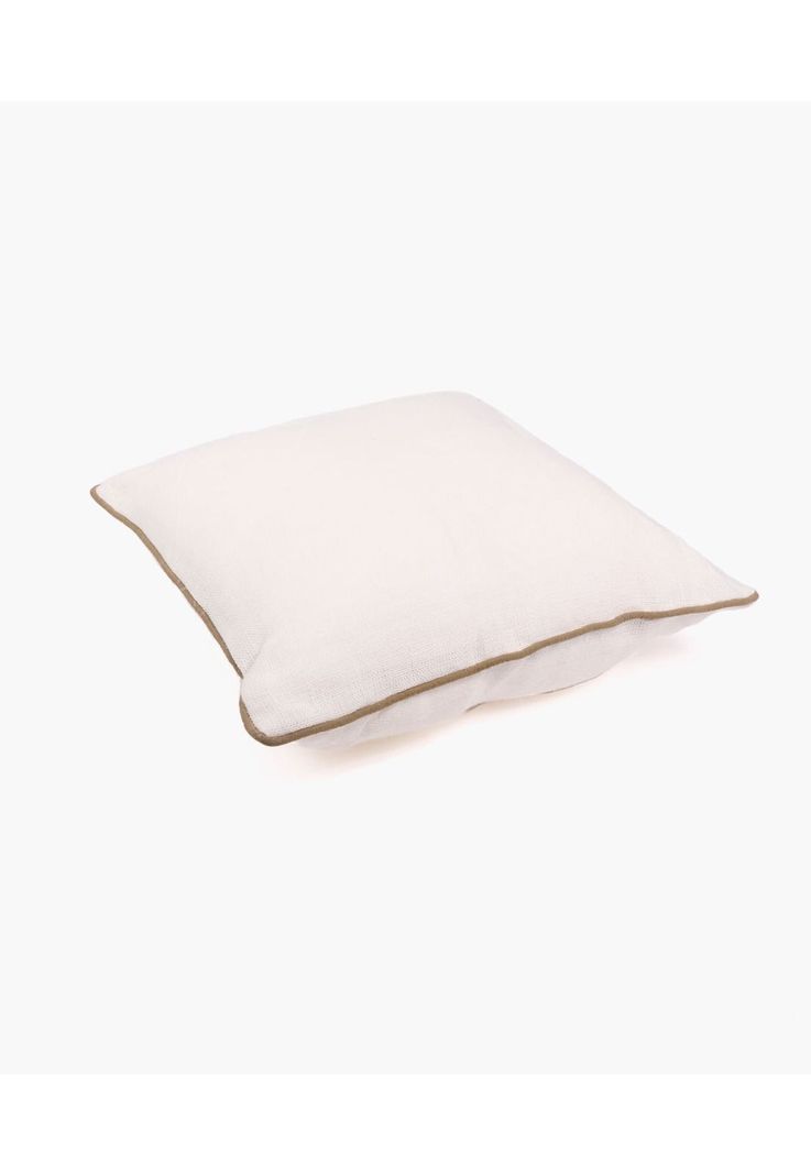 Funda Cojín Lino Básico 45 X 45 Cm Blanco-1