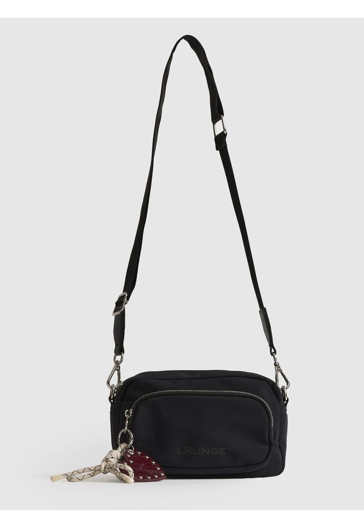 Cartera Bandolera Charm Corazon Street Negro