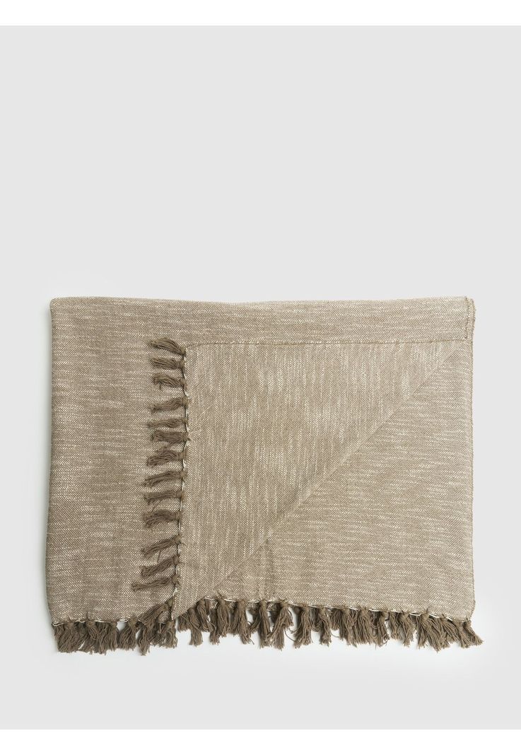 Manta Basico Tassels Boho Verde