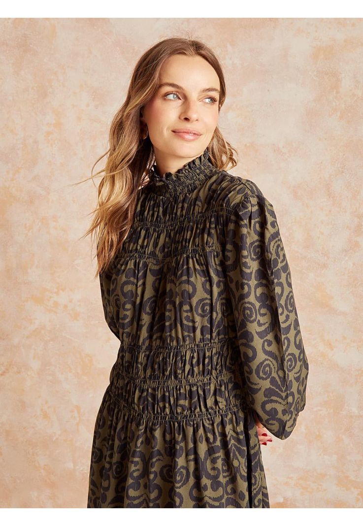 Vestido Boho Panal De Abejas-3