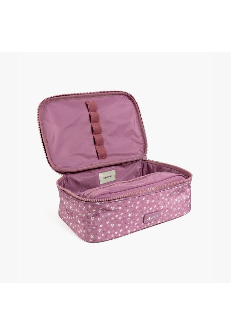 Cosmetiquero Floral Burdeo-1