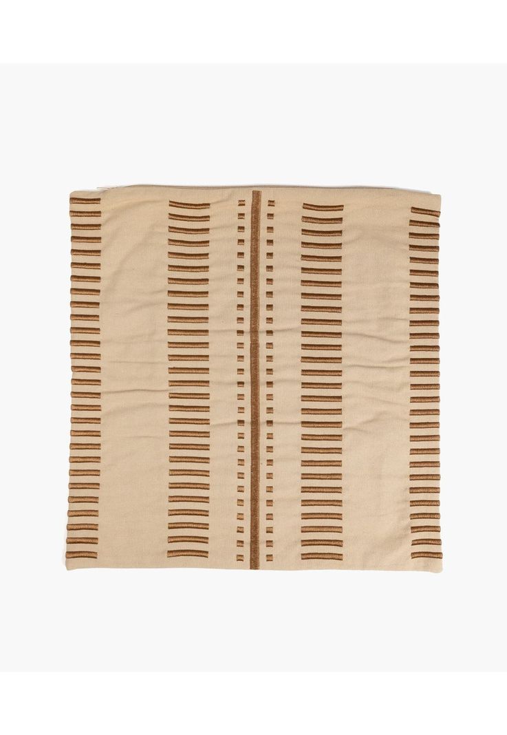 Cojín Algodón Costuras 45 X 45 Beige-2