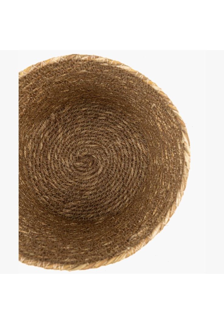 Canasto Organizador Boho Fibra Natural 14 X 14 Cm Beige-3