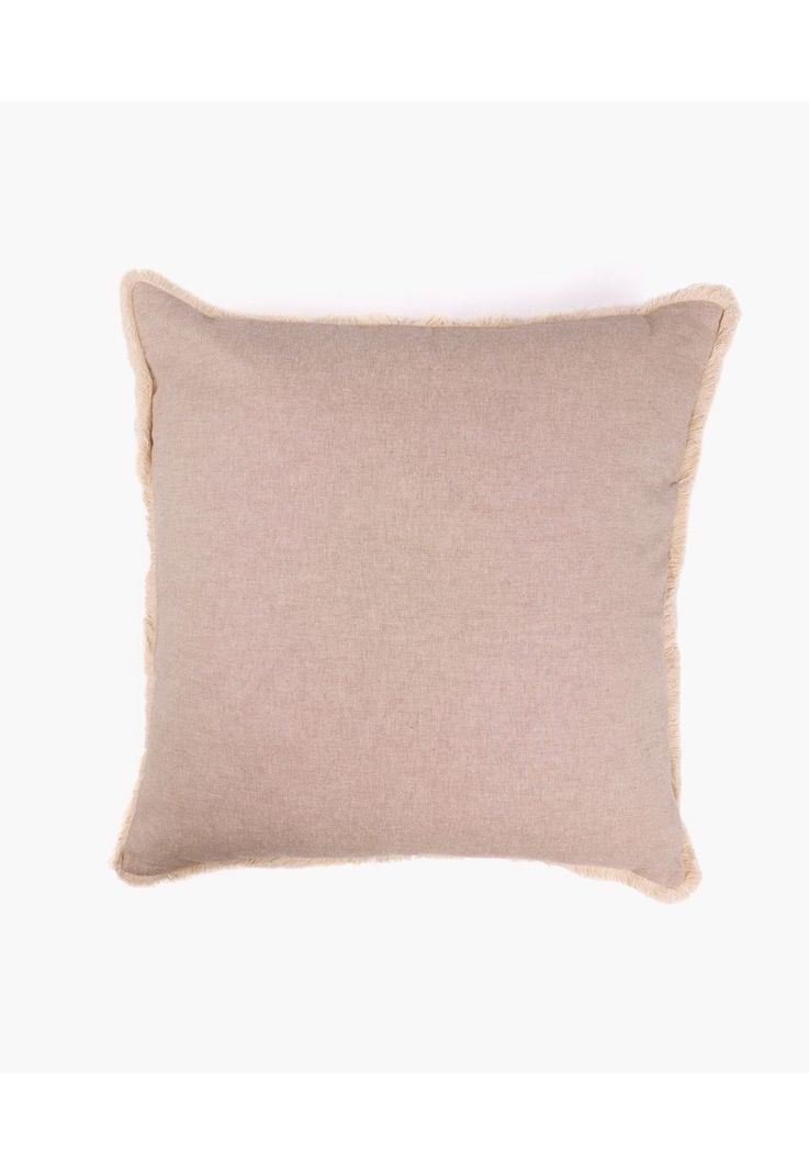 Cojín Algodón Bicolor Lavado 45 X 45 Cm Beige-0