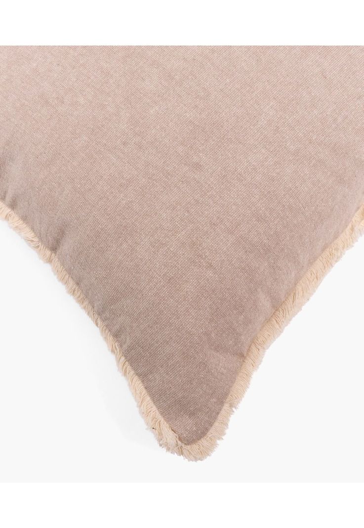 Cojín Algodón Bicolor Lavado 45 X 45 Cm Beige-3