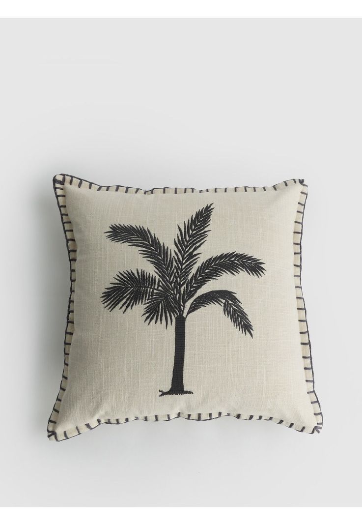 Cojin Palmera 45 x 45 cm Beige