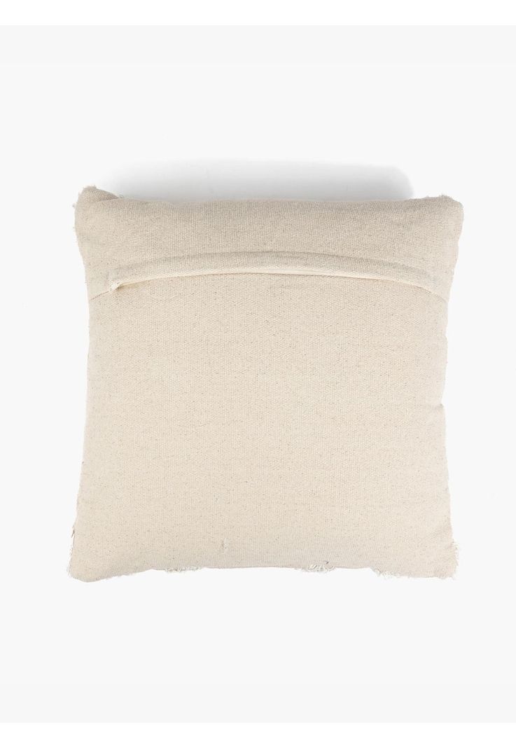 Cojín Boho Algodón Semi Círculo 45 X 45 Cm Beige-2