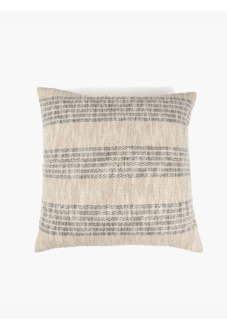 Cojin De Lineas Beige
