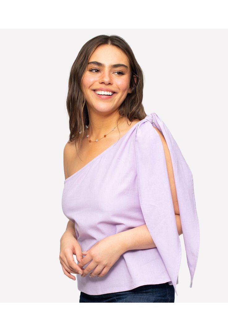 Blusa Beach People Un Hombro-1