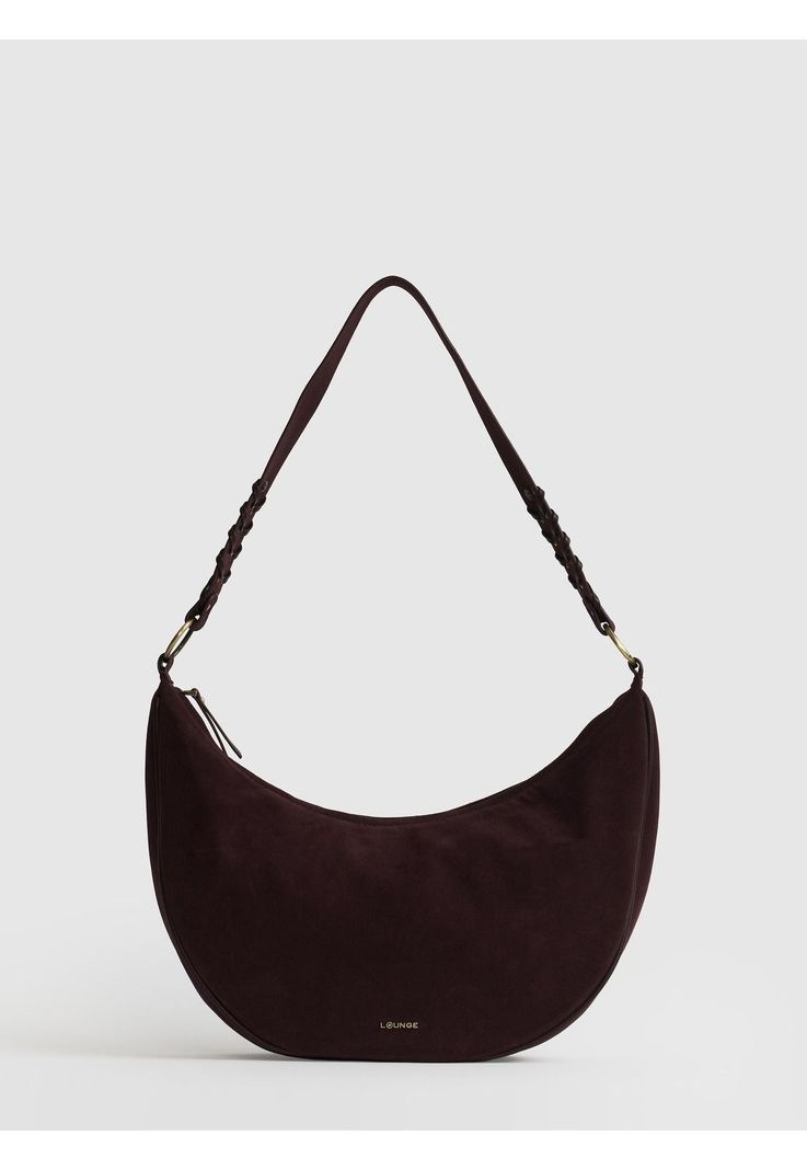 Cartera De Hombro Media Luna Trenzada