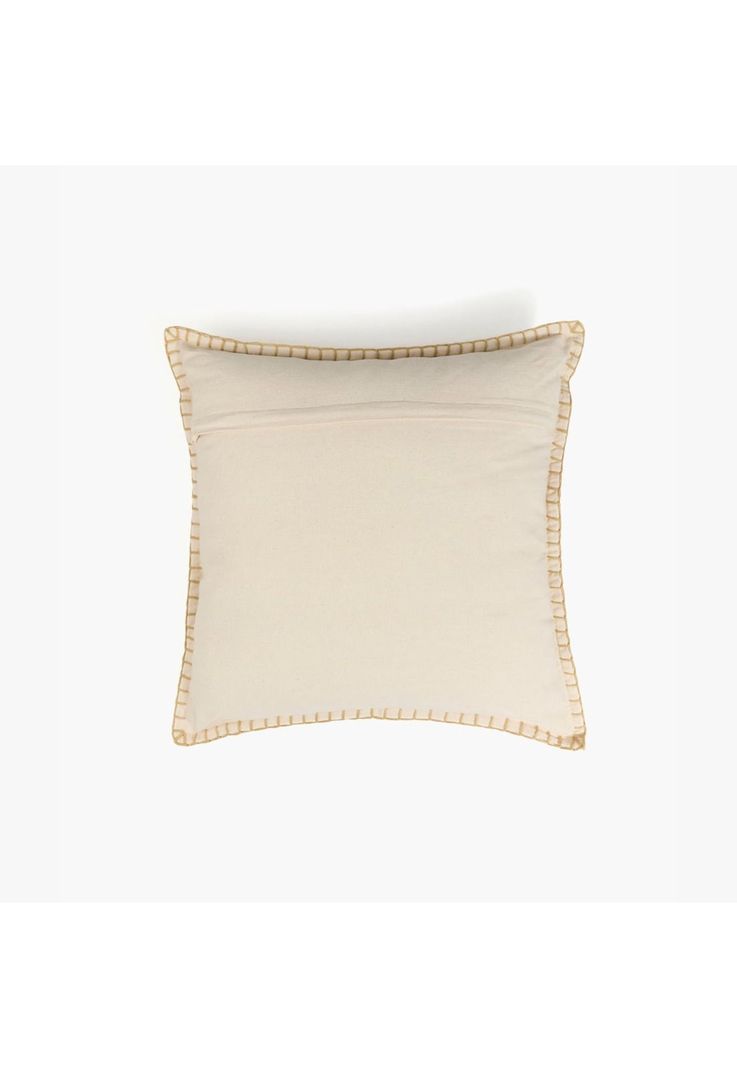 Cojín Algodón Palmeras 45 X 45 Cm Beige-1