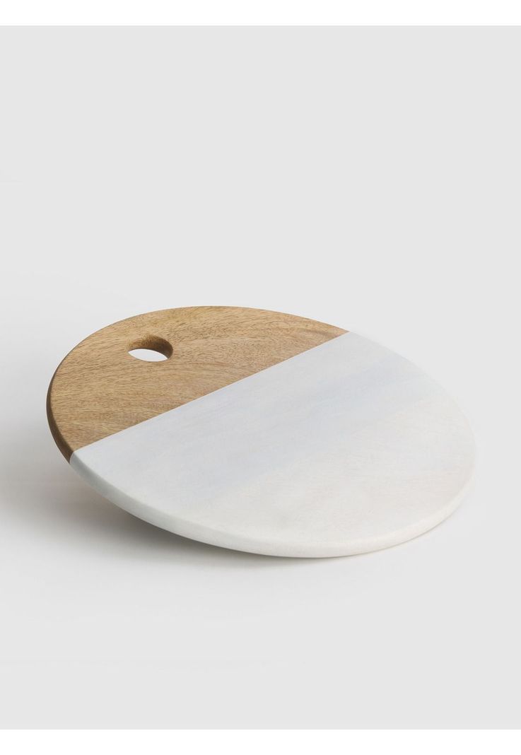 Tabla De Madera Bicolor Blanco