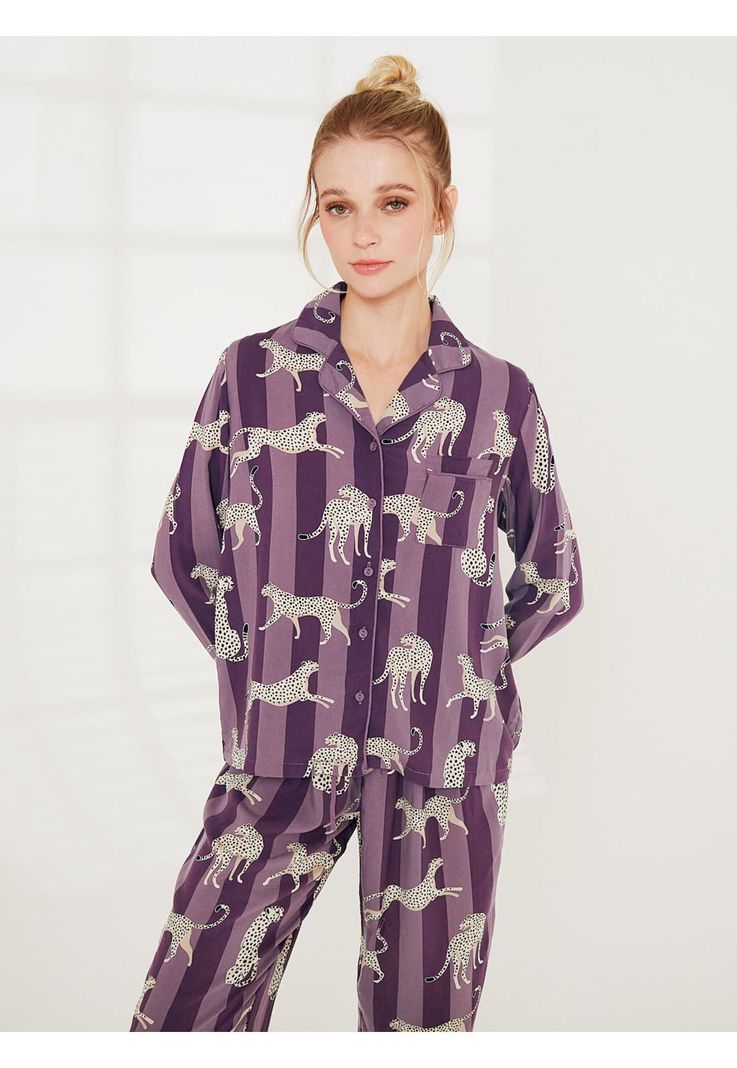 Pijama Dreamy Rayas Tigres-2