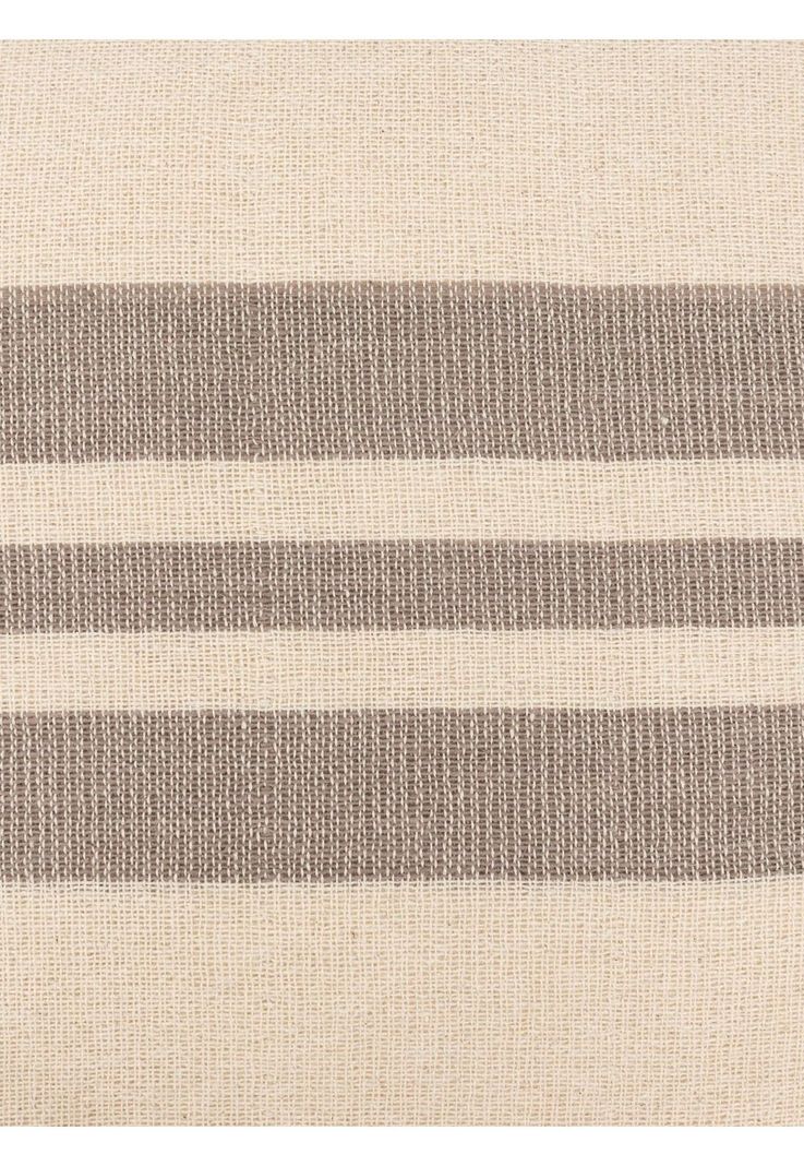 Cojín Algodón Textura Con Líneas Beige-4
