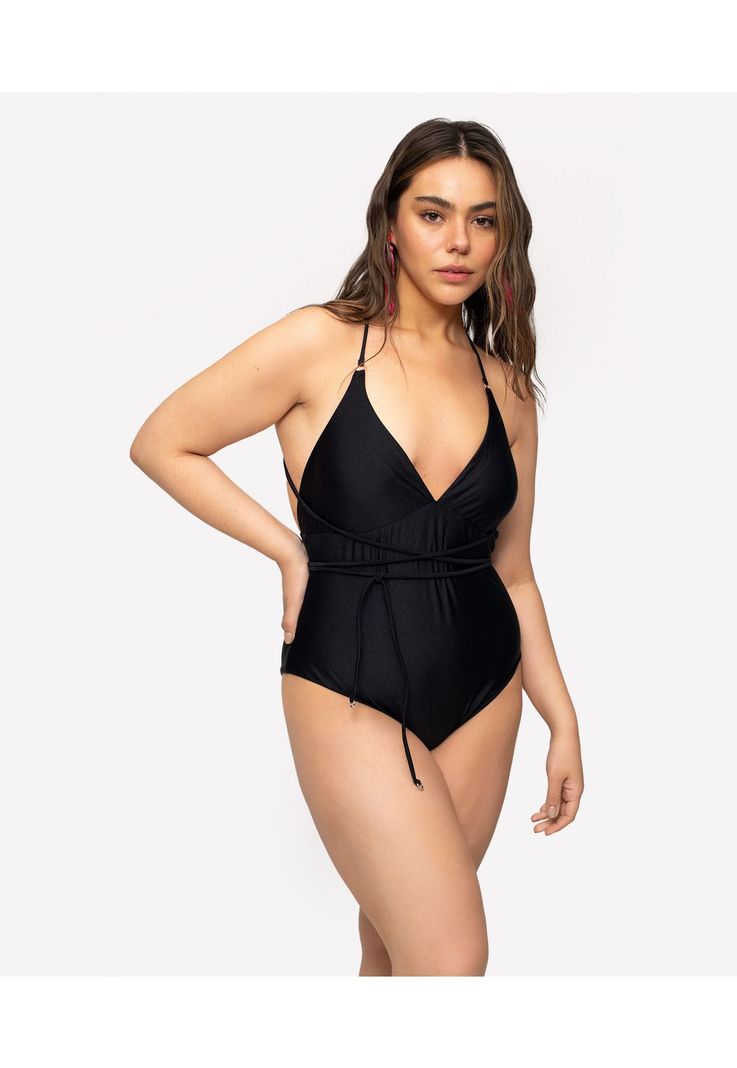 Traje De Baño Paradiso Amarras Negro-1