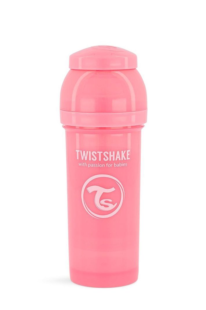 Mamadera Twistshake Anti-Cólico 260ml rosado-2