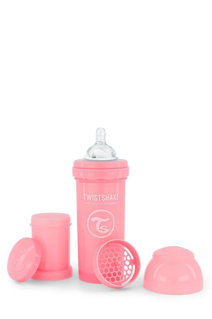 Mamadera Twistshake Anti-Cólico 260ml rosado-0
