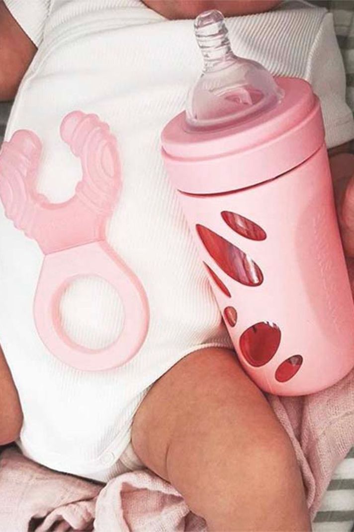 Mamadera vidrio Twisthake Anti-Cólico 260ml rosado-3