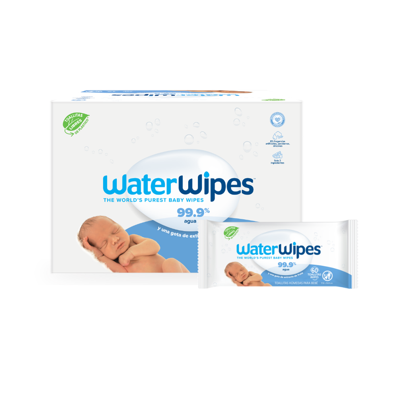 Caja Toallitas Húmedas Bio WaterWipes 12x 60 Und-1