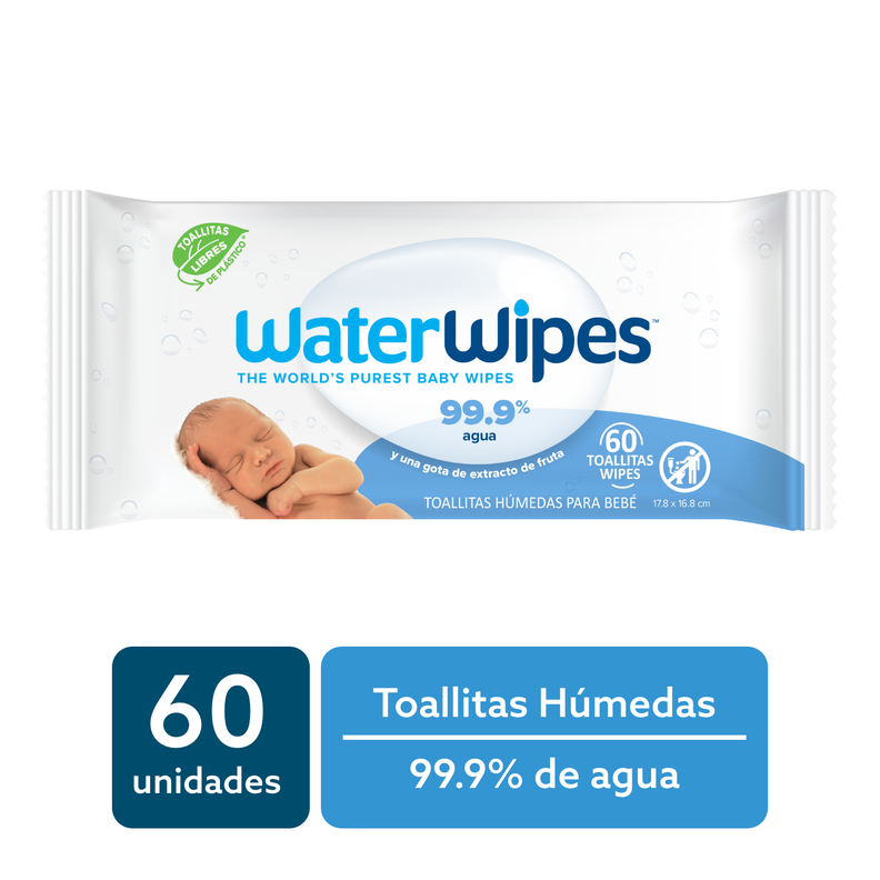 Toallitas húmedas WaterWipes Bio 60 uns-0