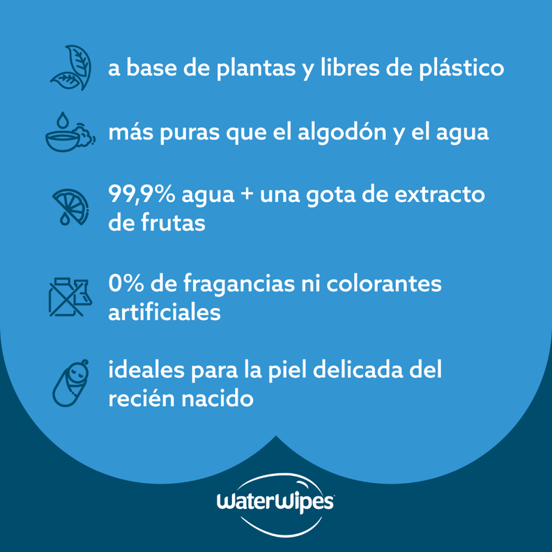 Toallitas húmedas WaterWipes Bio 60 uns-5