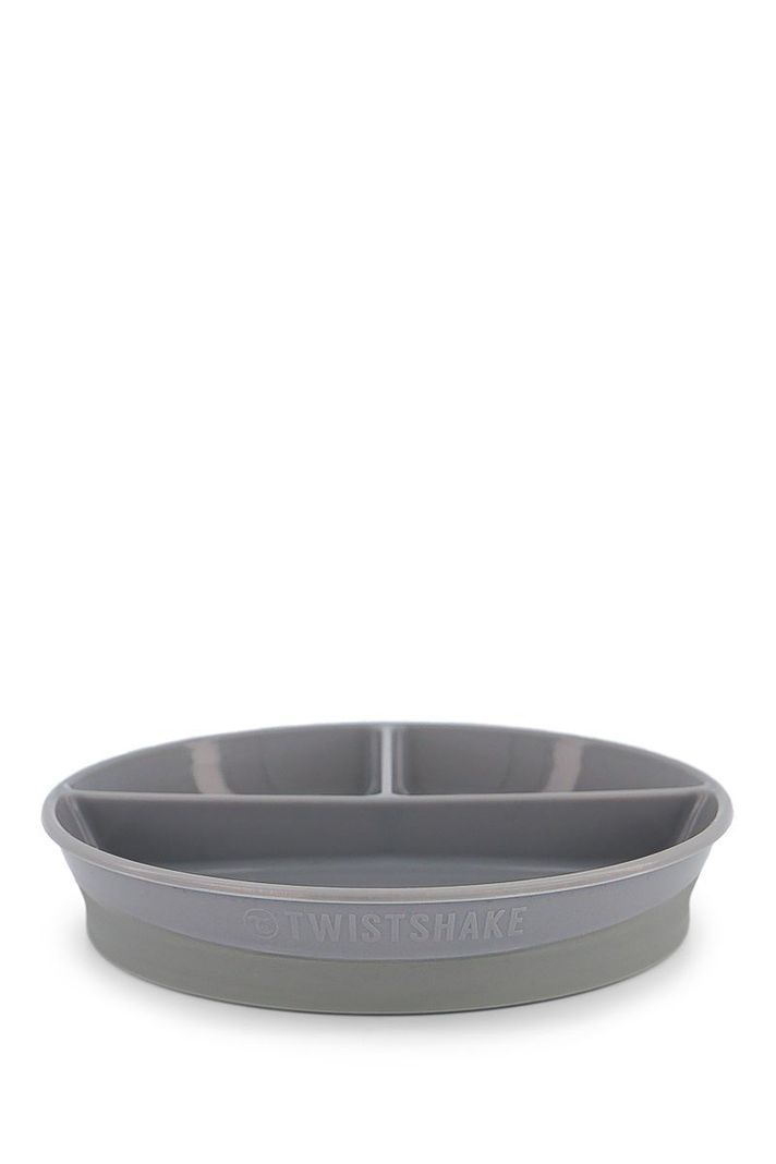 Plato Dividido Twistshake 6+m gris-2