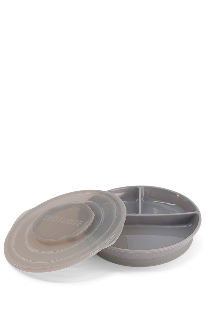 Plato Dividido Twistshake 6+m gris-0