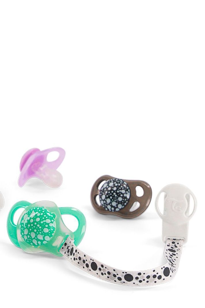 Clip para chupetes Twistshake blanco-3
