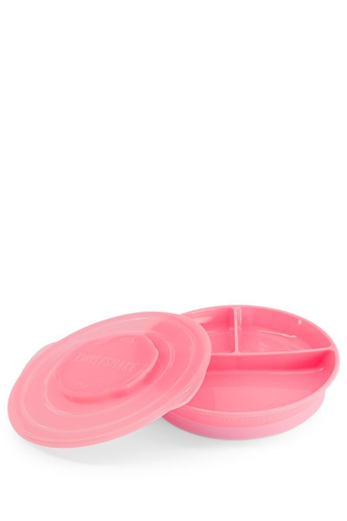 Plato Dividido Twistshake 6+m rosado-0