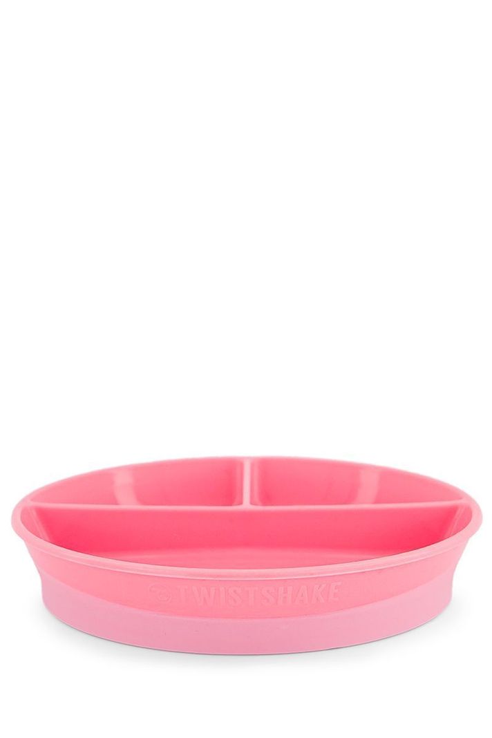 Plato Dividido Twistshake 6+m rosado-1