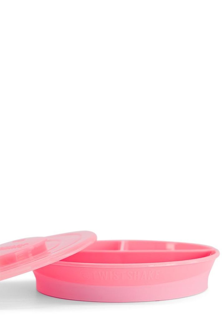 Plato Dividido Twistshake 6+m rosado-2