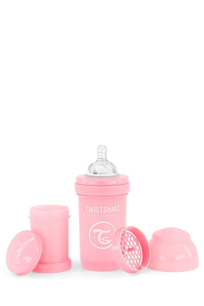 Mamadera Twistshake Anti-Cólico 180ml rosado-0
