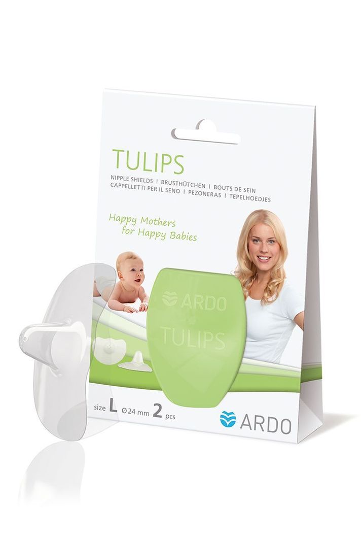 Pezoneras de silicona Ardo Tulips 2 uns Talla L-1