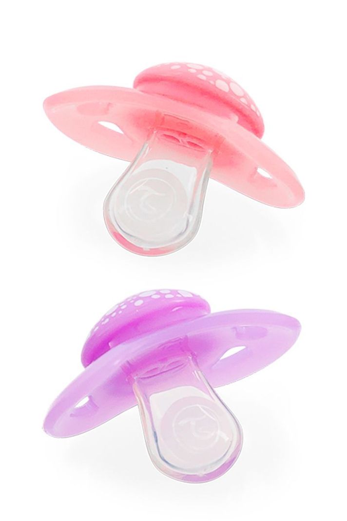 Chupetes Twistshake 0-6m 2 uns Rosado Morado-1