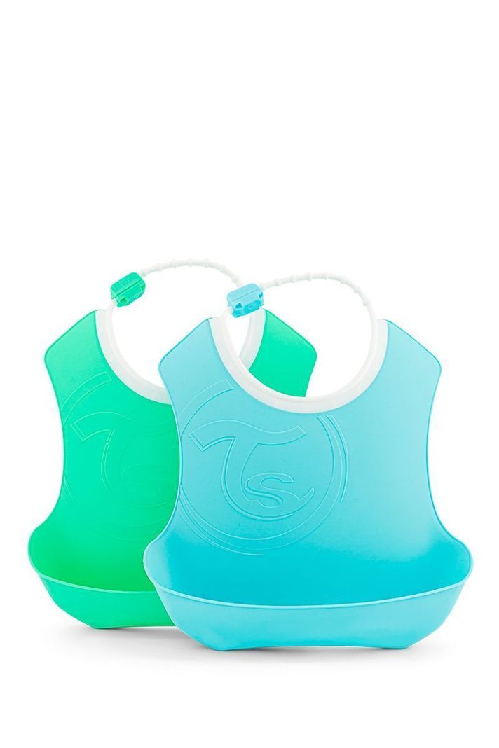  Baberos Twistshake 4+m 2 uns Azul / Verde Pastel-0