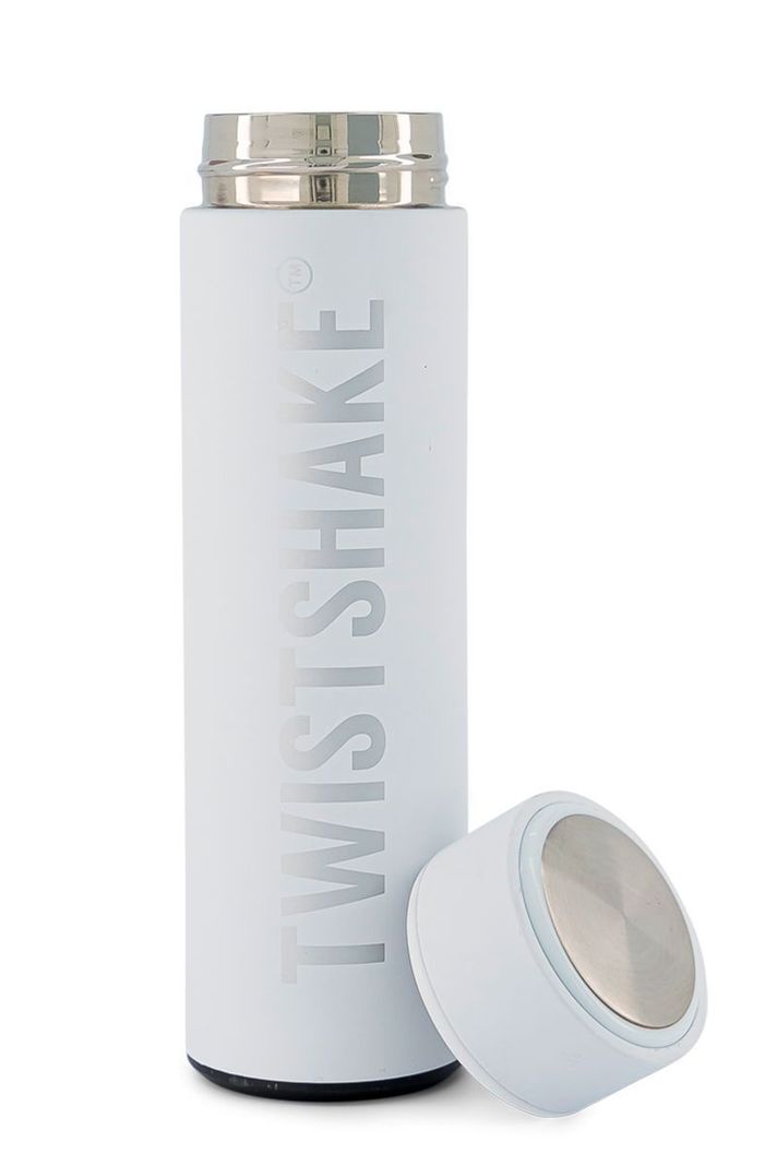 Termo para agua Twistshake Hot & Cold 420ml blanco-1