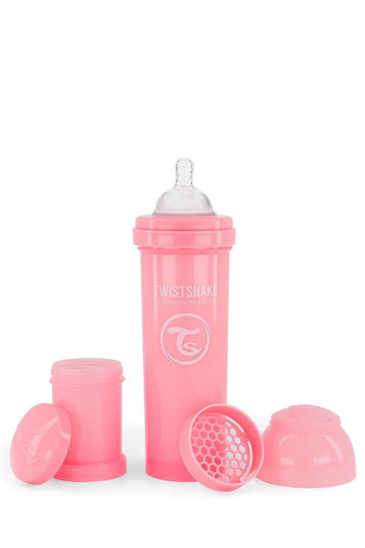 Mamadera Twistshake Anti-Cólico 330ml rosado-0