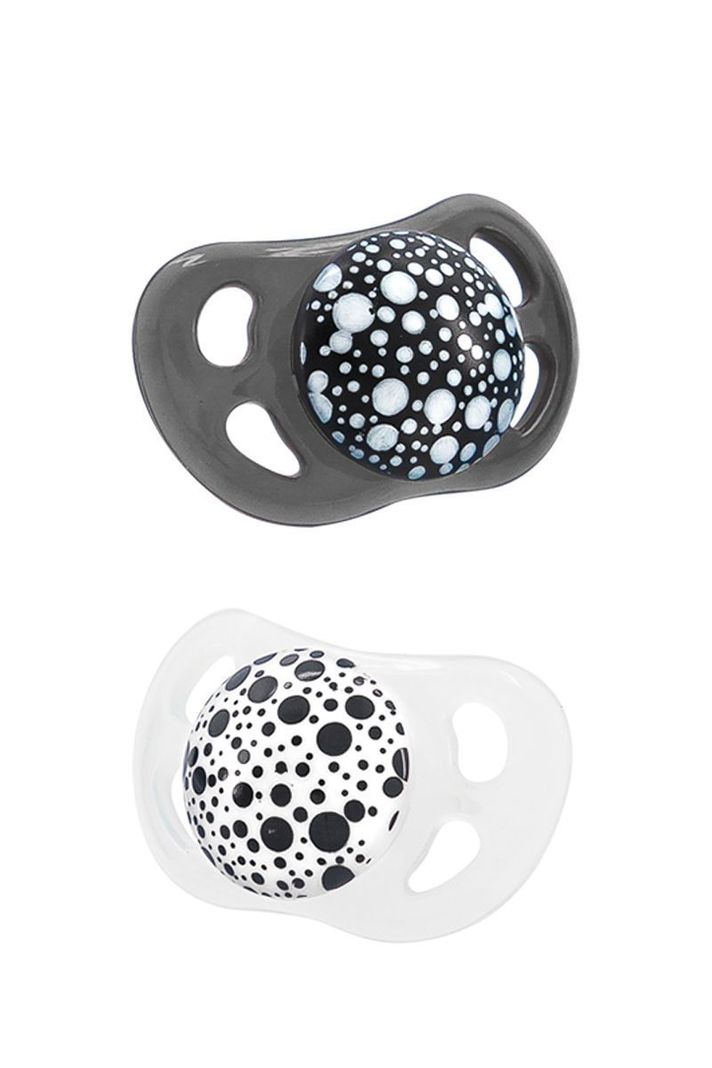 Chupetes Twistshake 0-6m 2 uns Negro blanco-0