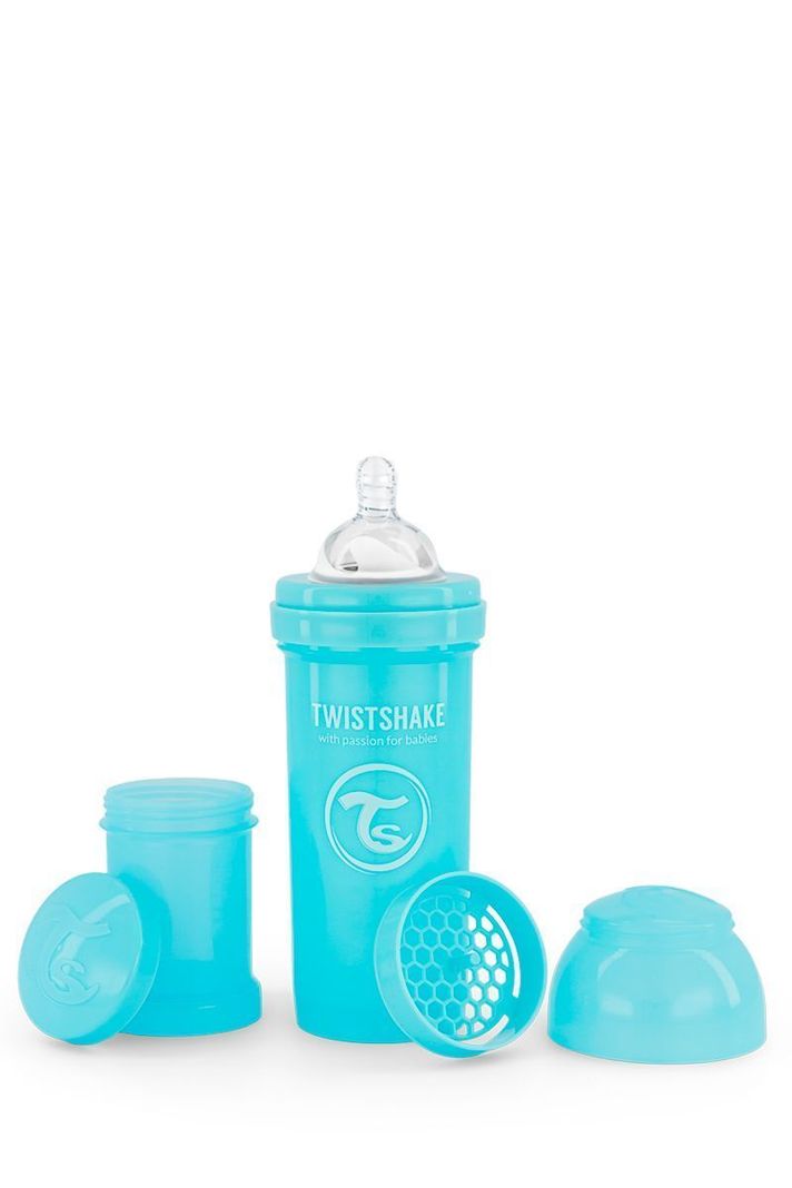 Mamadera Twistshake Anti-Cólico 260ml azul-0