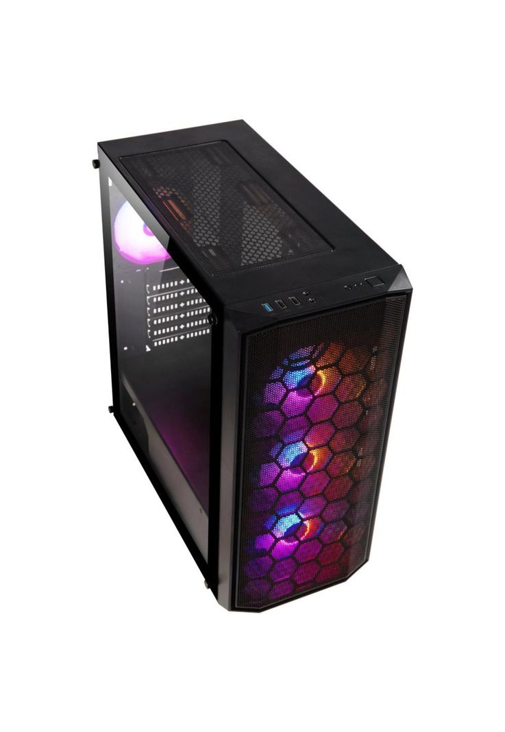 Gabinete BitFenix/ ​​Garen ATX/  4 ventiladores /Negro-2