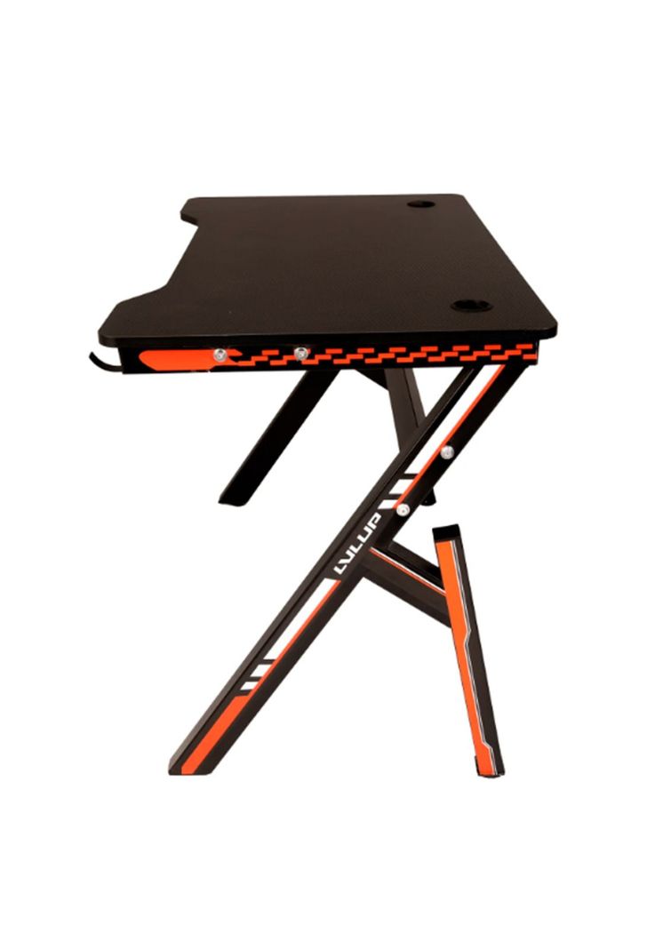 ESCRITORIO GAMER LVLUP KOBRA/ Color negro y rojo -2