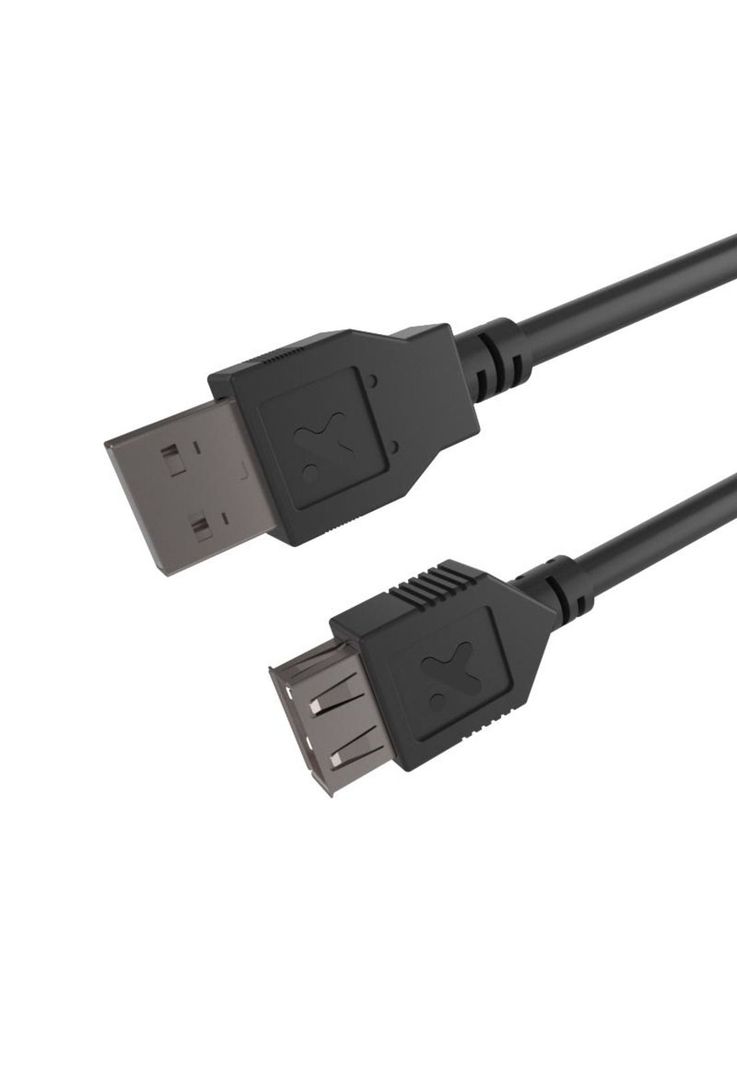 Cable USB 2.0 macho A a hembra A/ Cable USB 480 MBPS 1.8m longitud Negro