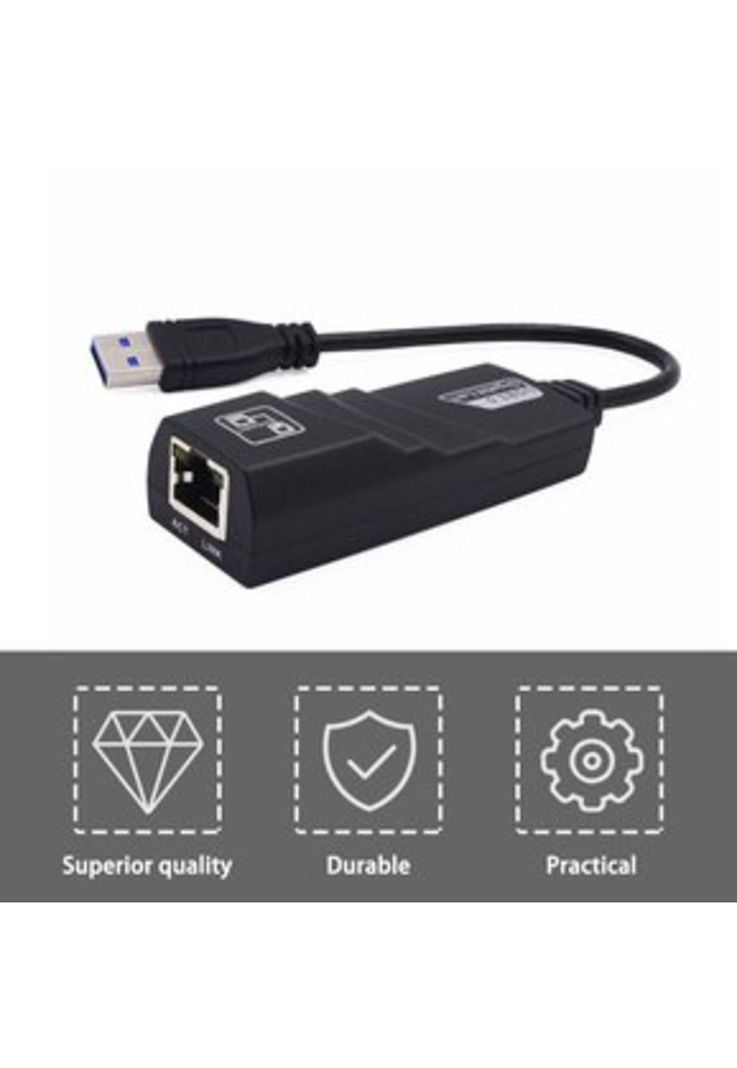 USB 3.0 a RJ45 Gigabit Ethernet Adapter 10/100 / 1000Mbps  (REACONDICIONADO)-2