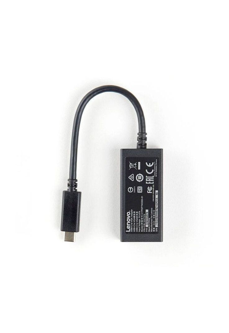 Adaptador Lenovo USB-C a VGA - 4X90M42956 Gris