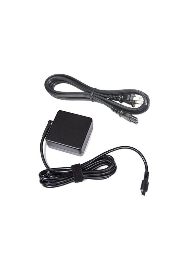 Adaptador de CA USB tipo C Toshiba de 65 vatios compatible con 5 V/9 V/15 V/20 V Negro
