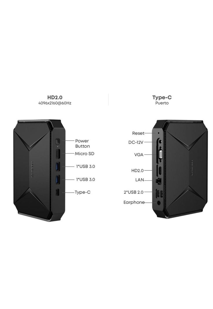 Mini PC N100/ 8GB Ram/ 256GB SSD/ W11H HeroBox-1