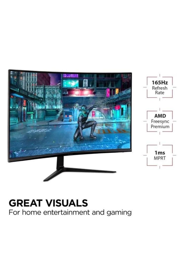 Monitor Gamer 32" / Curvo/ LED / WQHD/ HDMI/ 165Hz / VX3218C-2K-5