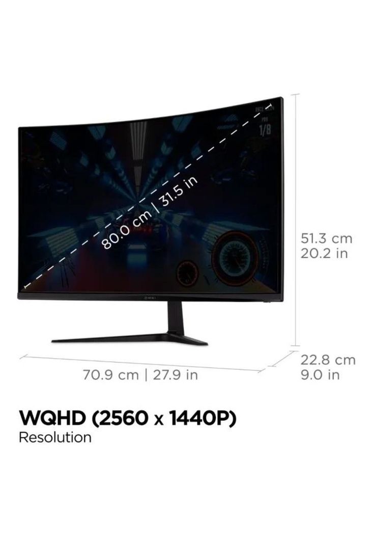 Monitor Gamer 32" / Curvo/ LED / WQHD/ HDMI/ 165Hz / VX3218C-2K-7