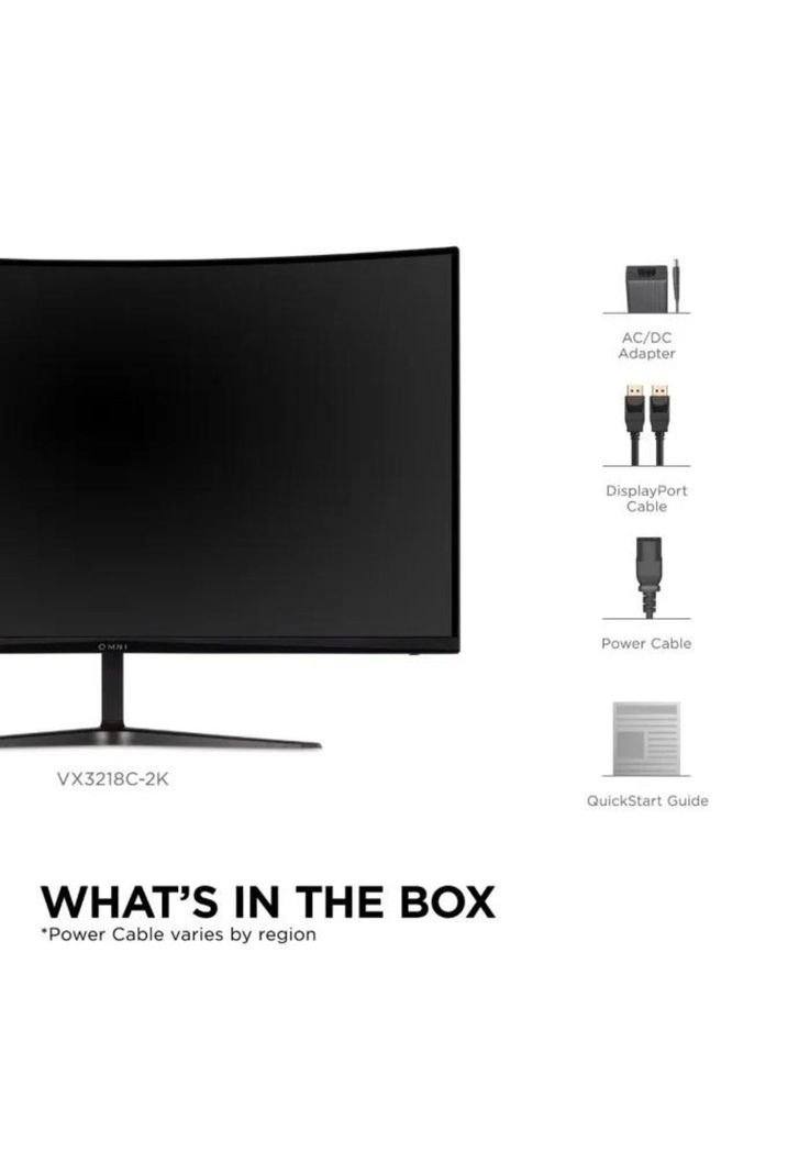 Monitor Gamer 32" / Curvo/ LED / WQHD/ HDMI/ 165Hz / VX3218C-2K-9